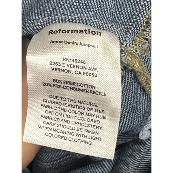 Reformation Blue Denim Jumpsuit - Picture 10 of 11